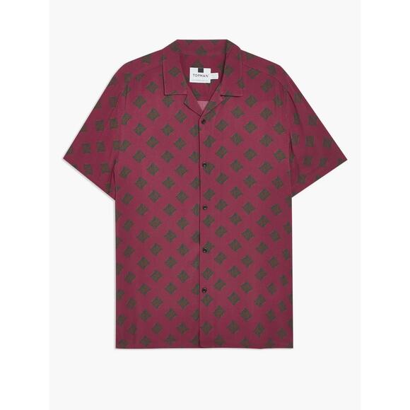 Topman Geo Slim Fit Shirt - Picture 1 of 11
